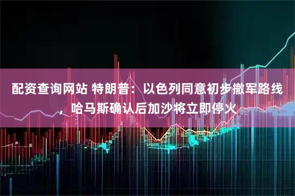 配资查询网站 特朗普：以色列同意初步撤军路线，哈马斯确认后加沙将立即停火